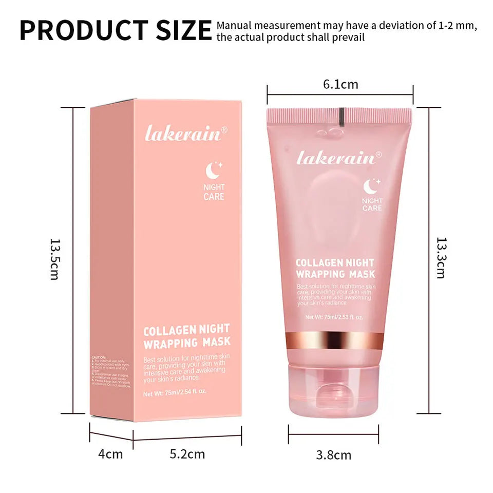 Korean Deep Collagen Mask Peel Off Mask Face Anti Wrinkle Lifting  Skin Care Masks Bio Pack Night Wrapping Woman Overnight Skin