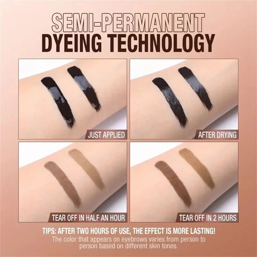 Lasting 3 Days Tattoo Easy Peel Off Eyebrow Gel Cream Types Long-Lasting Smudge-Proof Sweat Resistant  Waterproof Cosmetics
