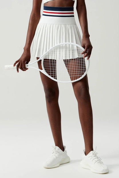 Women Short Sportswear Two Pieces Fitness Yoga Set High Waist Tennis Skirt Crop Top Gym Suit Female Breathable Sportswear