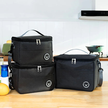Insulated bag, lunch box, handbag, square insulated bag, aluminum foil thickened bento bag, office worker, student bring food, l