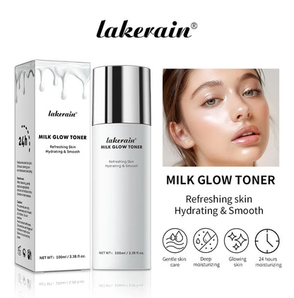 Milk Glow Toner Brightening Skin Powerfully Moisturizes Relieve Dry And Tired Skin Locks In Moisture Beauty Skin Care 100ML