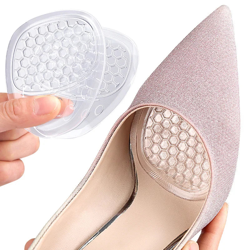 6 Pieces Women's Sandals Forefoot Cushion, Soft Shock Absorption, High Heels Anti-Wear and Anti-Pain Silicone Cushions