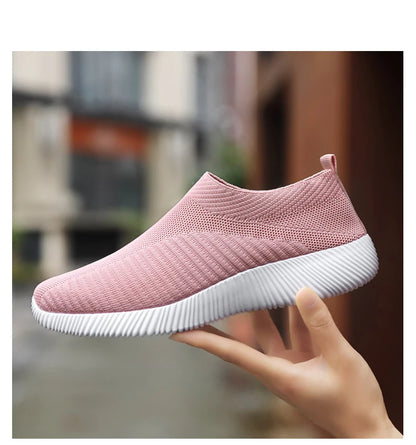 Summer Fashion Women Shoes Soft Outdoor Sneakers Lightweight Comfortable Women Slip On Ladies Loafers Walking Shoes For Woman