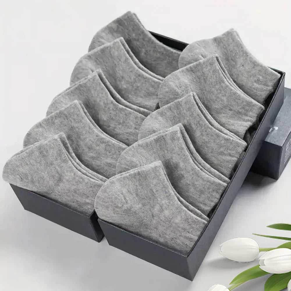 10/20/30/40/50 Pairs Of Breathable Deodorant Men's Low Cut Ankle Socks - Sweat W