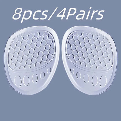 6 Pieces Women's Sandals Forefoot Cushion, Soft Shock Absorption, High Heels Anti-Wear and Anti-Pain Silicone Cushions