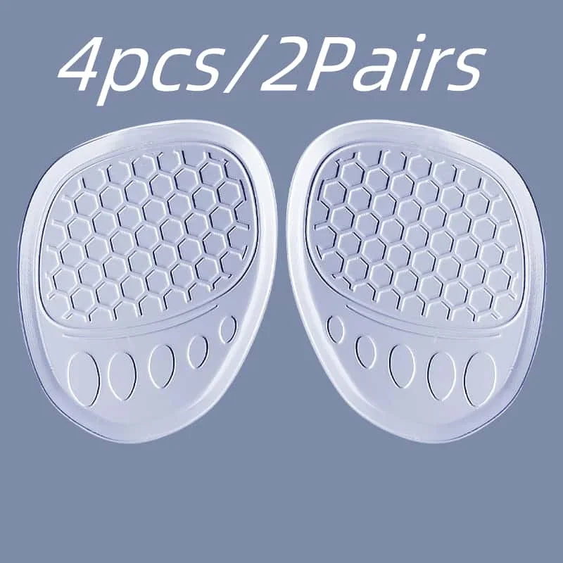 6 Pieces Women's Sandals Forefoot Cushion, Soft Shock Absorption, High Heels Anti-Wear and Anti-Pain Silicone Cushions