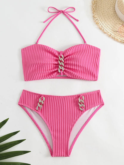 Summer Sexy Bikinis Female Swimsuits Women's Swimwear Push Up Swim Wear Bathing Suits Brazilian Bikini Set Beachwear Pool Bather