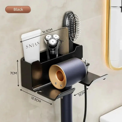 1 Pcs Hair Dryer Holder Wall Dryer Cradle Straightener Stand Hairdryer Organizer