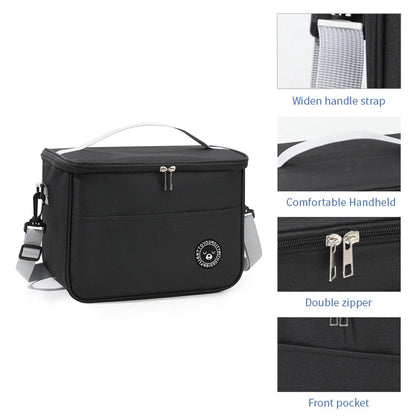 Insulated bag, lunch box, handbag, square insulated bag, aluminum foil thickened bento bag, office worker, student bring food, l