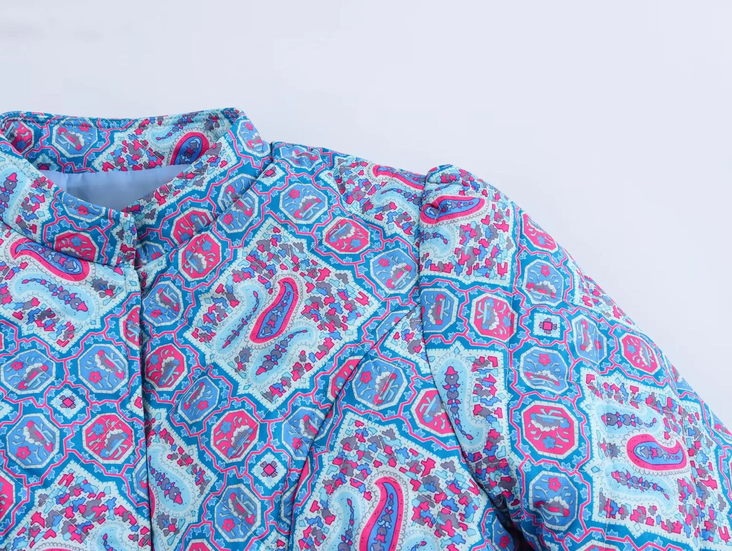 2025 New Women's Clothing: European and American Style Fashionable Casual Simple Versatile Early Autumn Printed Cotton Coat