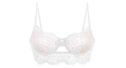 French Lace Bra Set with Soft Underwire Push Up for Small Bust Lightweight Comfort Anti Sagging Lingerie AU Sizes MOYISU-Sexy AB