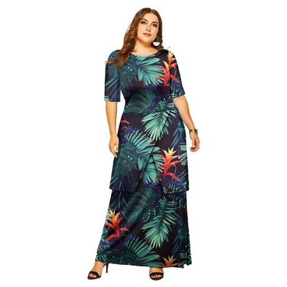 Luxury Polynesian Design Puletasi Samoa Fashion Short Sleeve Dress Women Island Dresses Maxi Ladies Two Piece Skirt Set