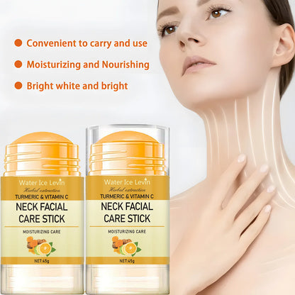 Turmeric&Vitamin C Neck Facia  Care Wrinkle Lines Lifting Whitening Tighten Double Chin Anti-age Rejuvenation Skin Care Product