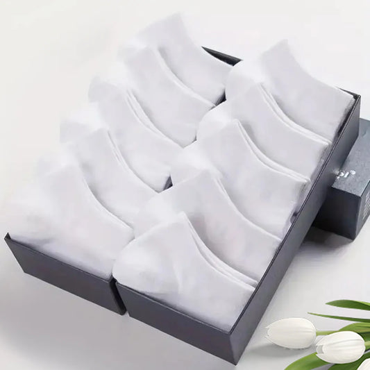 10/20/30/40/50 Pairs Of Breathable Deodorant Men's Low Cut Ankle Socks - Sweat W