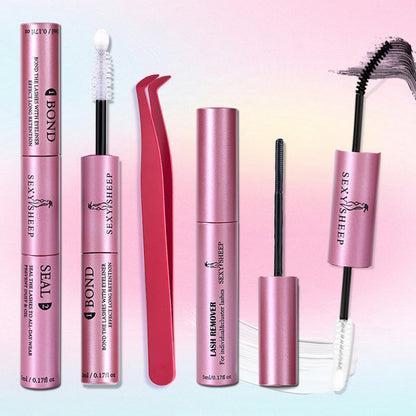 Lash Cluster Bond and Seal Waterproof Glue for Eyelash Clusters 10ml 2-in-1 Super Hold Long-Lasting Home Use Strong Hold