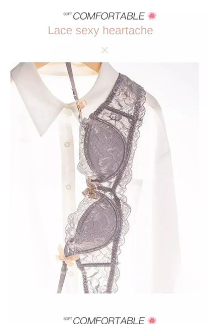 MOYISU French Romantic Lace Comfortable Breathable Sexy Tushy Slim Bra Collection Pure Desire Girls Super Beautiful Underwear SE