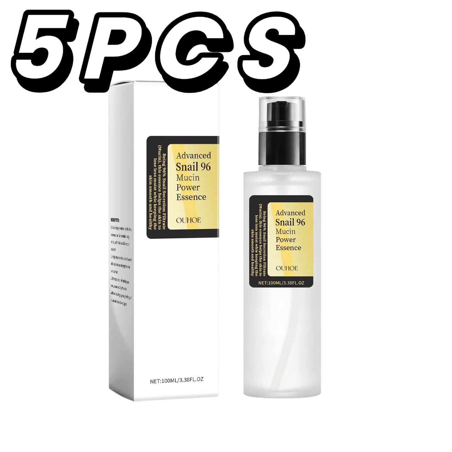 Snail 96 Mucin Power Essence Hydrating Booster Deep Moisture Revitalize Dull Skin Soothing Face Treatment Glow Essence Skin Care