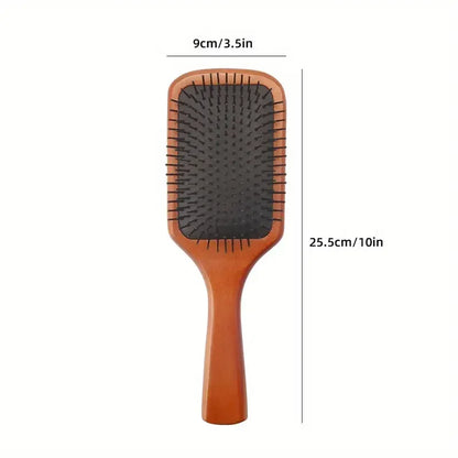 1pc Wooden Airbag Massage Comb Scalp Care Female Curly Hair Household High-grade Anti-static Hair Bamboo Hair Brush Salon