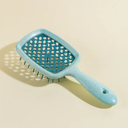 1pc Wide Teeth Air Cushion Combs Salon Scalp Massage Hair Brush Wheat Straw Environmental Protection Hair Brush DIY Styling Tool