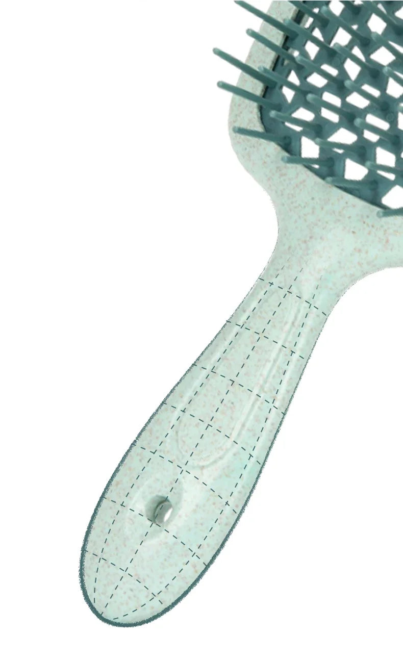 1pc Wide Teeth Air Cushion Combs Salon Scalp Massage Hair Brush Wheat Straw Environmental Protection Hair Brush DIY Styling Tool