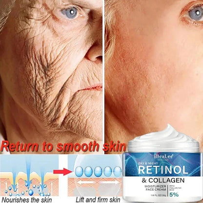 Retinol Anti-wrinkle Cream For Men Collagen Anti-Aging Removal Face Neck Wrinkle Efficient Moisturizing Firming Korean Skin Care