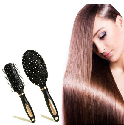 Black Air Bag Anti Static Comb Plastic Massage Anti Static Hair Brush Practical Care SPA Head Massager Household Curly Hair Comb