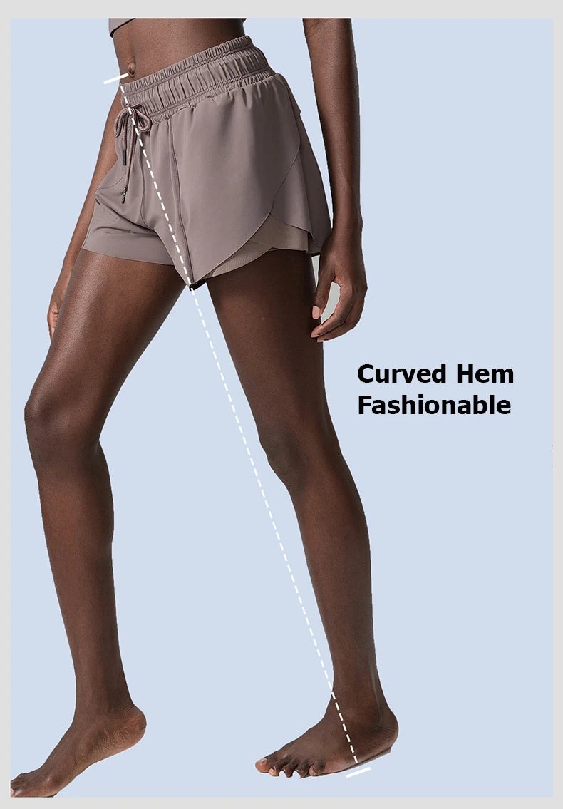 Women Summer Short Sportswear Solid Color Two Pieces Fitness Yoga Set Breathable Quick Dry Gym Suit Loose Workout Clothes