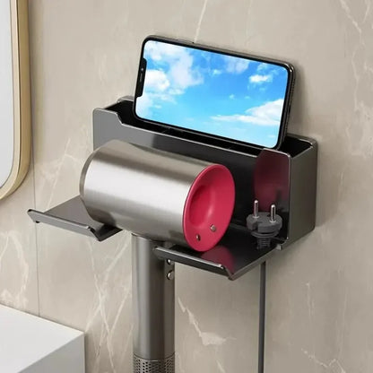 1 Pcs Hair Dryer Holder Wall Dryer Cradle Straightener Stand Hairdryer Organizer