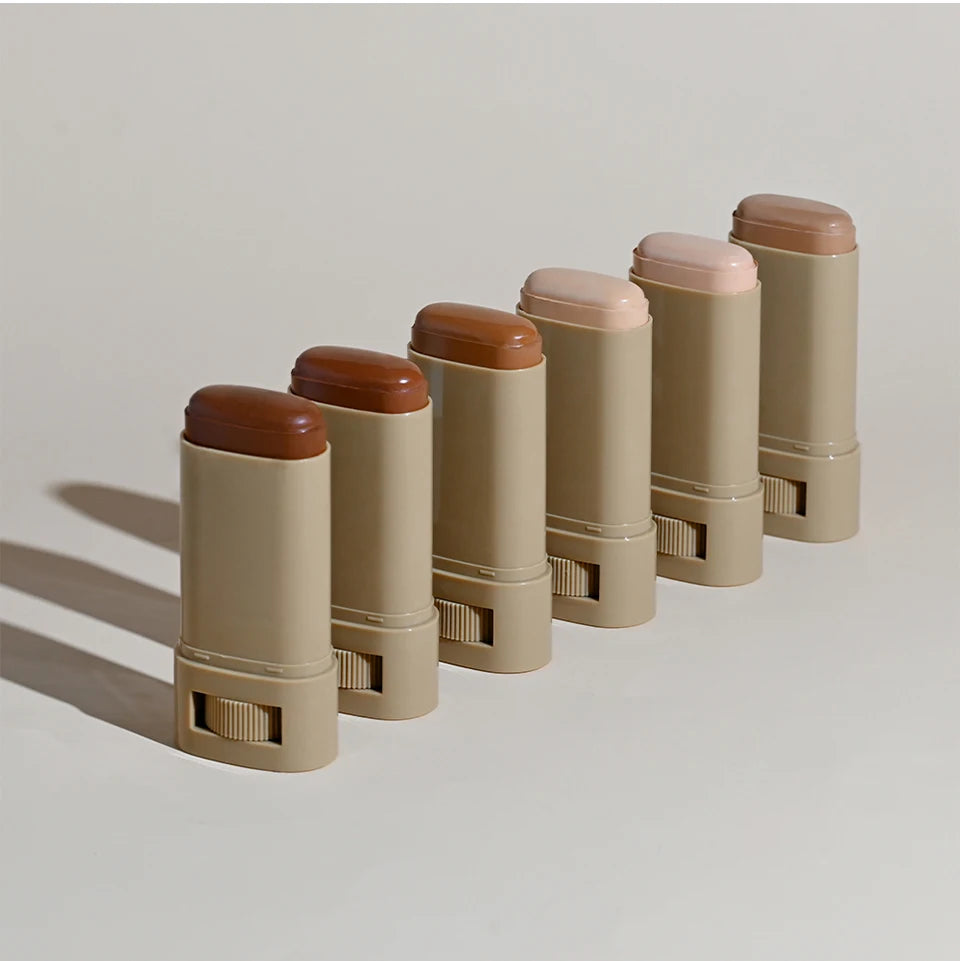 Stick Foundation Balm Serum Boosted Skin Tint Foundation Stick Smooth Plumper Hight Coverage Travel Bronze Foundation Stick Make