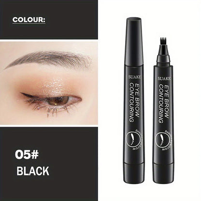 4 Forks Eyebrow Pencil Waterproof Long-lasting Natural Tint Brows Makeup Anti-smudge Non-fading Easy To Draw Eyebrow Cosmetic