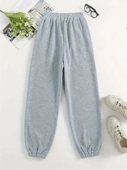 Women's autumn and winter hip-hop casual street cross graphic printed round neck sports shirt+sports pants set warm clothing