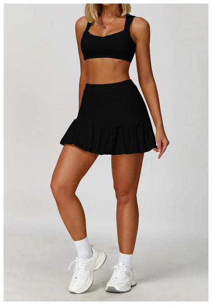 Hearuisavy Breathable Sports Bra Double Shoulder Straps Workout Top For Women Anti-sweat Fitness Top Push up Running Yoga Bra