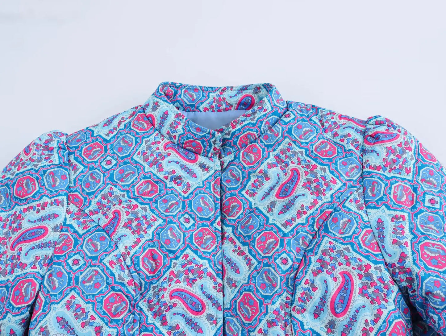 2025 New Women's Clothing: European and American Style Fashionable Casual Simple Versatile Early Autumn Printed Cotton Coat