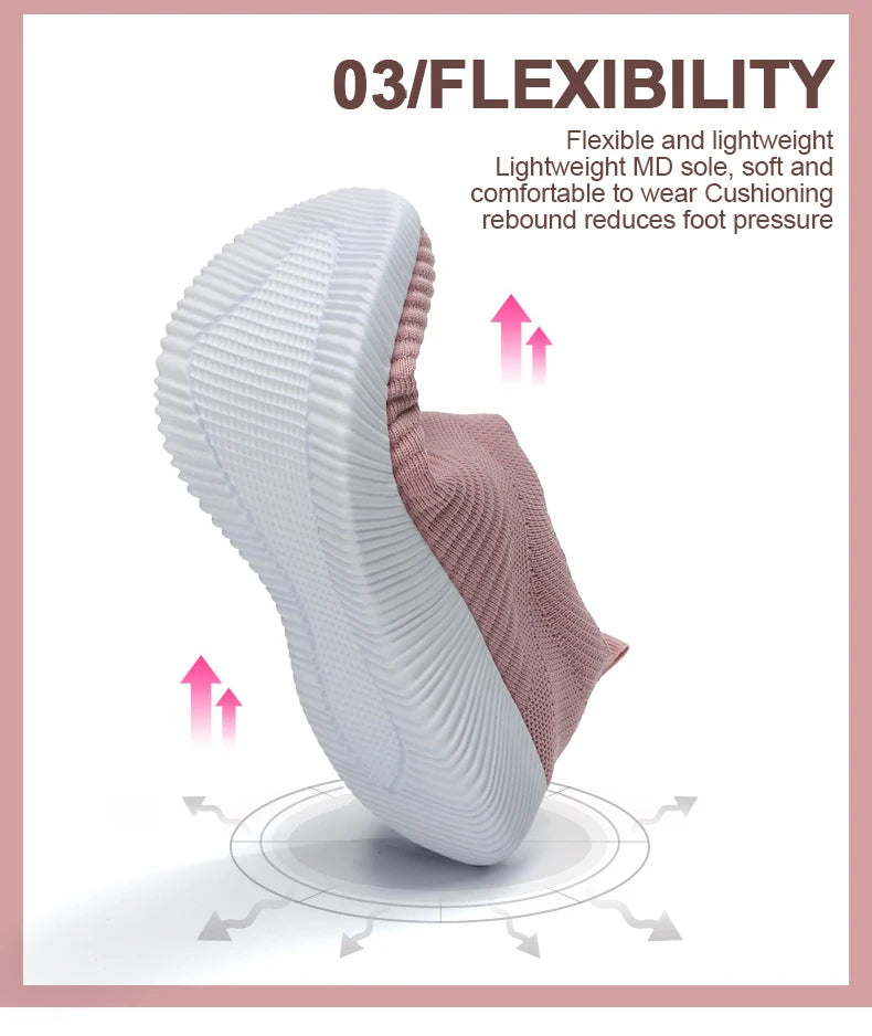 Summer Fashion Women Shoes Soft Outdoor Sneakers Lightweight Comfortable Women Slip On Ladies Loafers Walking Shoes For Woman