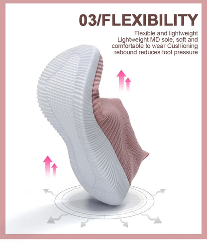 Summer Fashion Women Shoes Soft Outdoor Sneakers Lightweight Comfortable Women Slip On Ladies Loafers Walking Shoes For Woman