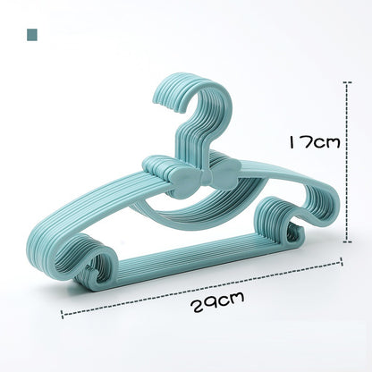 10pcs Baby Clothes Racks Portable Plastic Towel Display Scarfs Hangers Kids Clothing Organizer Windproof Children Coats Hanger