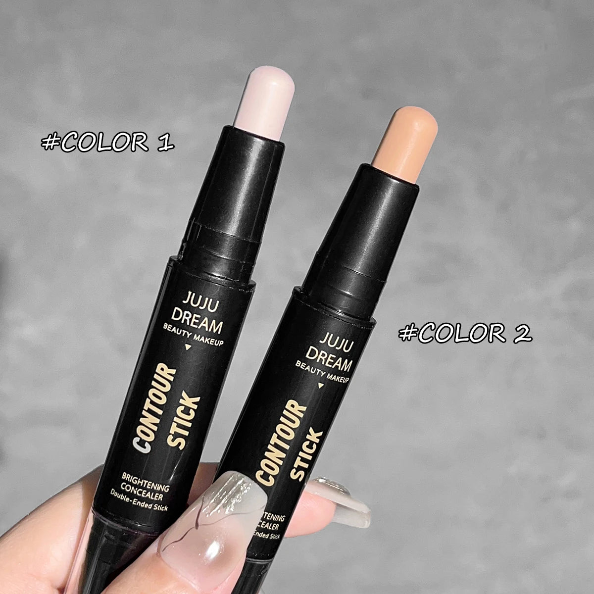Double-ended dual-purpose high-light trimming stick, three-dimensional contour, nose shadow, facial shape, brighten and trimming
