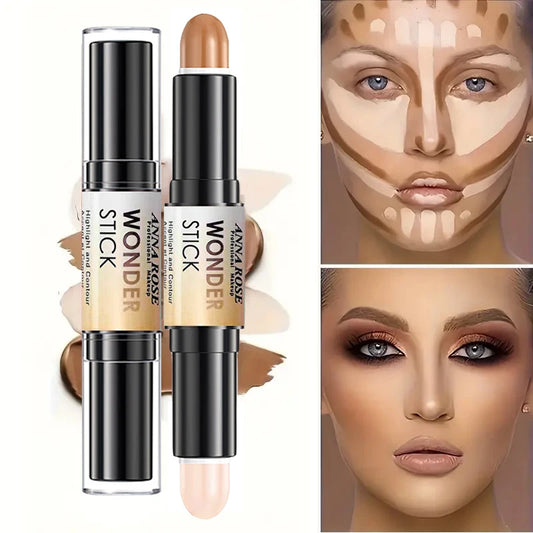 Double-headed Highlight&Contour Stick Face Nasal Shadow Water Proof Lasting Multifunctional Makeup Pen