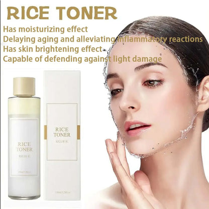 150ml Rice Toner Moisturizing Firming Skin Soothing Repairing Skin Barrier Nicotinamide Brightening Rice Facial Toner Skin Care