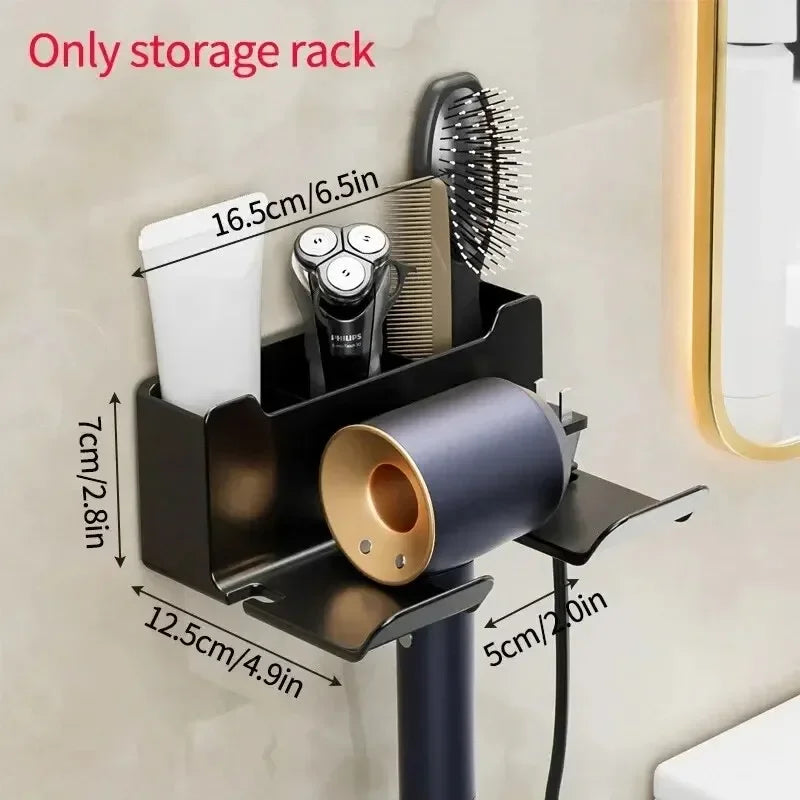 1 Pcs Hair Dryer Holder Wall Dryer Cradle Straightener Stand Hairdryer Organizer