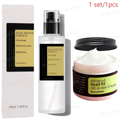 1 set/1pcs Snail Collagen Face Cream/Repair Essence Moisturizing Lifting Smoothing Nourishing Cream Korean Cosmetics Skin Care