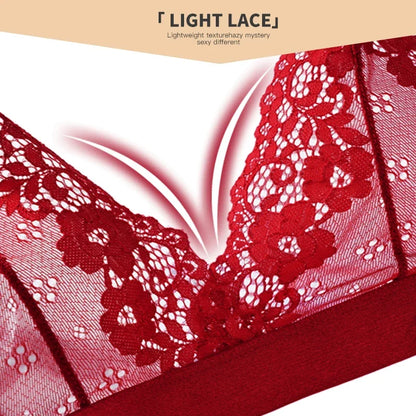 Sexy Lace Bra Sets Summer Women's Ultra-thin Lingerie Suit Brief Transparent No Wire Bra Breathable Intimate Underwear Exotic