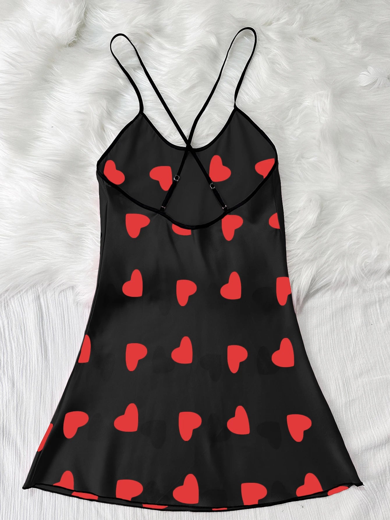 Summer new sexy printed round-neck halter dress for casual and comfortable women's pajamas