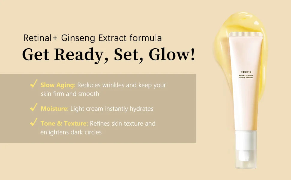 Retinol Eye Cream Stick, Reduces Dark Circles and Wrinkles, Moisturizes and Tightens The Eyes, Eye Cream Korean Eye Care Product