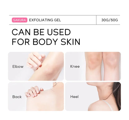 Sakura Exfoliating Peeling Gel Facial Scrub Moisturizing  Nourishing Repair Scrubs Face Cream Beauty Skin Care