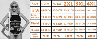 Women's Swimsuit Plus Size One-piece Female Fused Mesh Short Sleeve Beachwear Black Swimwear for Big Breasts Bathing Suit
