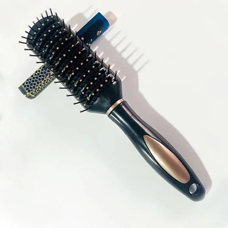 Black Air Bag Anti Static Comb Plastic Massage Anti Static Hair Brush Practical Care SPA Head Massager Household Curly Hair Comb