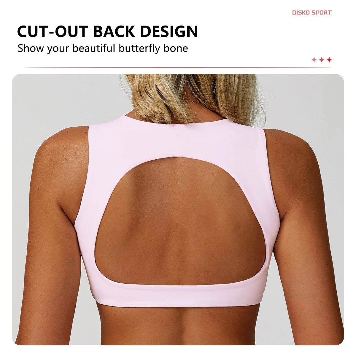 Hearuisavy Breathable Sports Bra Double Shoulder Straps Workout Top For Women Anti-sweat Fitness Top Push up Running Yoga Bra