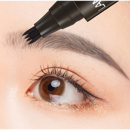 4 Forks Eyebrow Pencil Waterproof Long-lasting Natural Tint Brows Makeup Anti-smudge Non-fading Easy To Draw Eyebrow Cosmetic