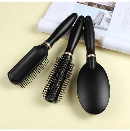 Black Air Bag Anti Static Comb Plastic Massage Anti Static Hair Brush Practical Care SPA Head Massager Household Curly Hair Comb